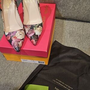 Kate Spade Multicolor Floral Heels